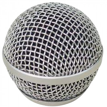 Grade Protetora Cromada para Microfone